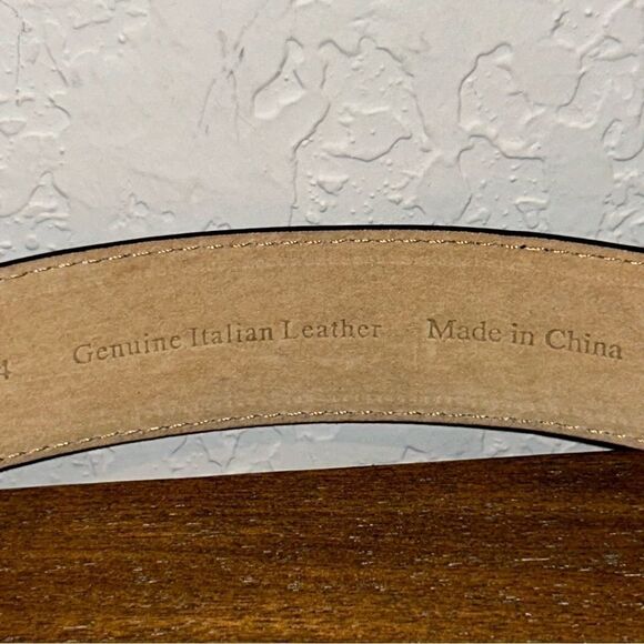 ET 1384 Statement Buckle Leather Belt - Picture 3 of 4